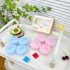 Khuôn hấp chống dính 4 chi tiết Mumbebe hình động vật kèm chổi phết dầu