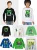 Áo cotton dài tay hãng Oldnavy size lớn mẫu Minecraft