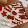 Set kẹp tóc Hello Kitty, nơ đỏ trắng...