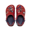 Dép sục crocs Spiderman đỏ đế xanh