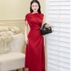 Đầm Lụa Latin Hàn Cao Cấp Rút Dây Sang Trọng. A-0142. Nữ