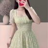 Đầm Voan Tơ Hoa Nhẹ Nhàng, Thanh Lịch. A-0137 .Nữ. Dress. Women
