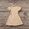 Đầm Xòe Nhẹ Tay Phồng Kèm Phụ Kiện Nơ Đính Đá, Thanh Lịch, Nữ Tính. A- 0147, Dress