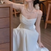 Set Thiết Kế Đầm Xòe 2 Dây Phối Áo Blazer Tay Dài Sang Trọng Cho Nữ .A-0101.Dress Women