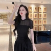 -Đầm Ren Trắng Dáng Dài  Hoa Eo Kiêu Sa .A-0147 .Women. Dress