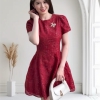 Đầm Ngắn Voan Tơ Lưới Hồng Sang Trọng ( Tặng Kèm Tag). A-0153. Dress. Women