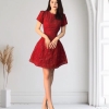 Đầm Ngắn Voan Tơ Lưới Đỏ Sang Trọng (Kèm Tag), A-0152 Dress Women Voi Kem