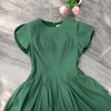 Đầm Voan Tơ Gân Mềm Cao Cấp Thiết Kế Dáng Dài Nhúng Xòe Nhẹ - A-0134, Dress