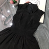 Đầm Voan Ánh Kim Dập Nổi Cao Cấp Hai Lớp Tùng Xòe Thanh Lịch. Nữ. Women. Dress