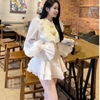 Đầm Voan Nữ Thiết Kế Bèo Tầng Tiểu Thư Sang Chảnh, A-0146