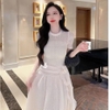 -Đầm Ren Trắng Dáng Dài  Hoa Eo Kiêu Sa .A-0147 .Women. Dress