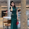 Đầm Lụa Latin Hàn Cao Cấp Rút Dây Sang Trọng. A-0142. Nữ