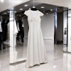 [ New Dress] Váy Lụa Kem Chấm Bi Dáng Dài Cổ V Sang Chảnh Nữ Tính - Chất Liệu Lụa Kem Cao Cấp Kiểu Dáng Dài Cổ V Phù Hợp Dịp Đặc Biệt Size S M L XL Chiều Dài 132cm