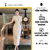 Đầm thiết kế dự tiệc dáng dài đính nơ xinh  ( Tặng kèm hoa). Dress. Women