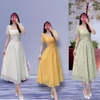 Đầm Voan Tơ Hoa Nhẹ Nhàng, Thanh Lịch. A-0137 .Nữ. Dress. Women