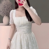 Đầm Voan Tơ Hoa Nhẹ Nhàng, Thanh Lịch. A-0137 .Nữ. Dress. Women