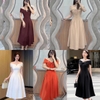 Đầm Đen Thiết Kế Trễ Vai Sang Chảnh, Nữ Tính. A-032. Women Dress
