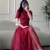 Đầm Gấm Cổ Tàu Thanh Lịch Quyến Rũ. Nữ Women Dress