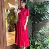 Đầm Gấm Cổ Tàu Thanh Lịch Quyến Rũ. Nữ Women Dress
