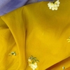 Đầm Voan Hoa Ánh Kim Cao Cấp Tay Dài, Thanh Lịch.  A-0116. Women Dress