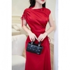 Đầm Lụa Latin Hàn Cao Cấp Rút Dây Sang Trọng. A-0142. Nữ
