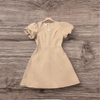Đầm Xòe Nhẹ Tay Phồng Kèm Phụ Kiện Nơ Đính Đá, Thanh Lịch, Nữ Tính. A- 0147, Dress