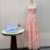 Đầm maxi cổ yếm hở lưng quyến rũ. A-0131 Women Dress