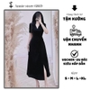 Đầm Thiết Kế Cổ Sơ Mi Thanh Lịch, Xoắn Eo Xẻ Tà Tôn Dáng. A-0120- Nữ Dress Women