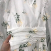 Đầm Voan Hoa Ánh Kim Cao Cấp Tay Dài, Thanh Lịch.  A-0116. Women Dress
