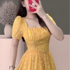 Đầm Voan Tơ Hoa Nhẹ Nhàng, Thanh Lịch. A-0137 .Nữ. Dress. Women