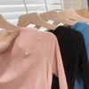 Áo Thun Nữ Basic Tay Dài Lấp Lánh, A-0102, Women