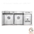 Chậu Rửa Chén 100x48cm Rổ Dao Thớt Dày 2.2mm - inox 304