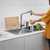 Chậu Rửa Chén 81x48cm Vắt Dao Thớt Dày 2.2mm - inox 304