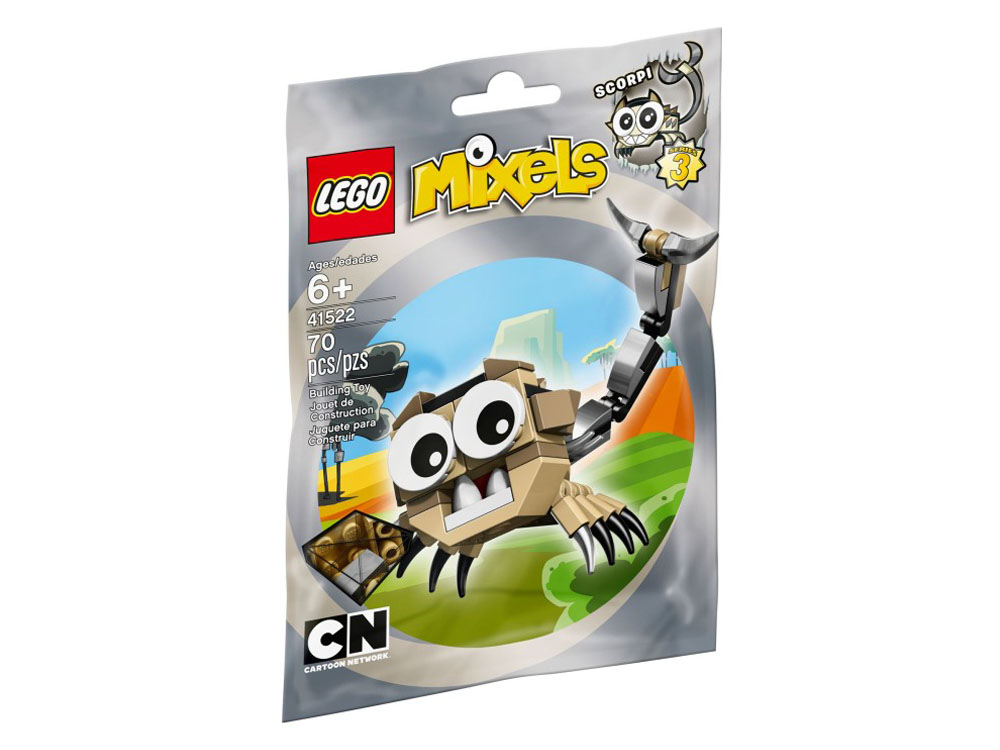 Vỏ sản phẩm Lego Mixels 41522 - Sinh Vật SCORPI