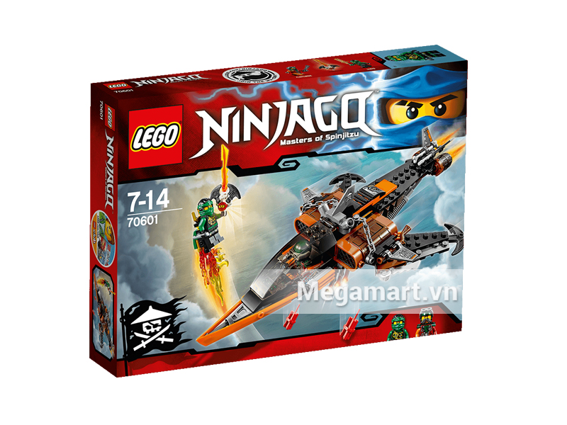 Vỏ ngoài sản phẩm Lego Ninjago 70601 - Phi Cơ Chiến Đấu Cá Mập