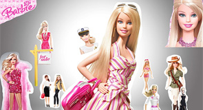 Barbie thời trang với nhiều phụ kiện quần áo