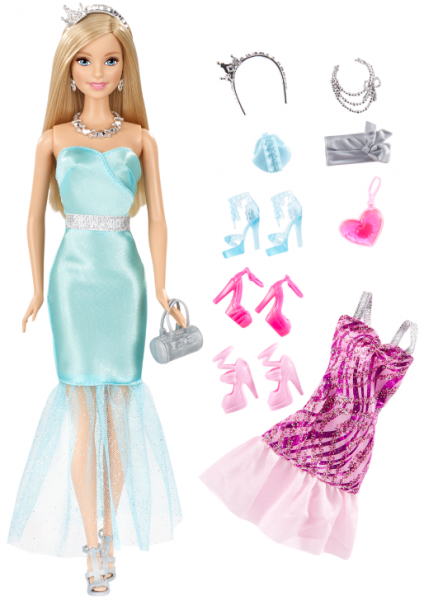 Các chi tiết có trong bộ Barbie lung linh và lấp lánh