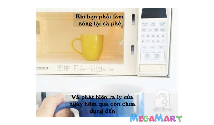 Mẹ không kịp uống cafe nóng