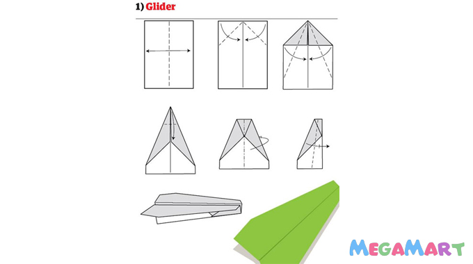Nhấn vào ảnh để phóng to Cách gấp máy bay giấy cho bé với nhiều kiểu khác nhau 4
