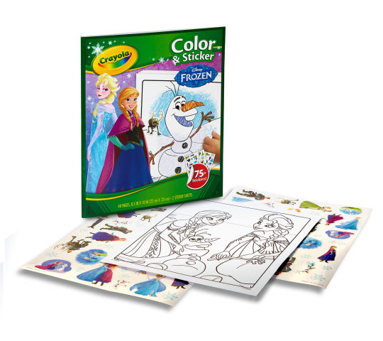 Đồ chơi Crayola Bộ giấy tô màu 48 trang và 75 hình dán cho bé gái