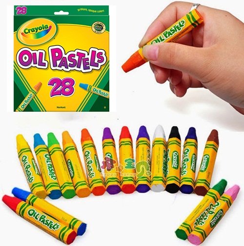 Crayola Bút sáp dầu 28 màu dành cho bé từ 4 tuổi trở lên