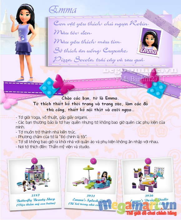 Giới thiệu các nhân vật và bộ sản phẩm Lego Friends cho bé gái 3