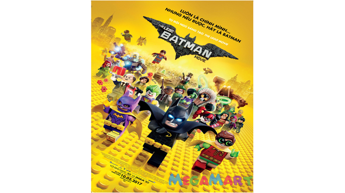 Bộ phim The Lego Batman Movie được ra mắt tháng 2 năm 2017