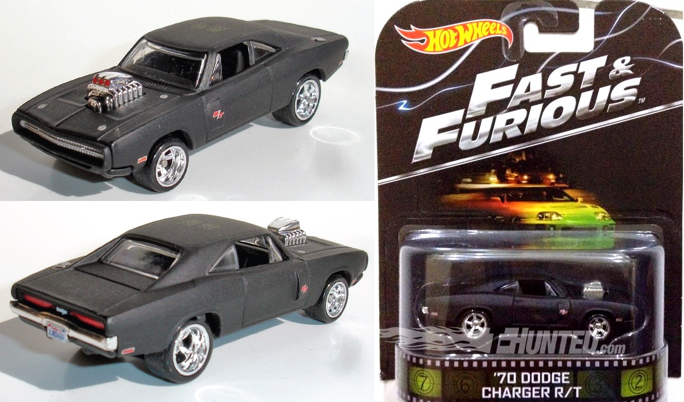 Hình ảnh trọn bộ mô hình xe Hot Wheels Fast & Furious 70 Dodge Charger R/T