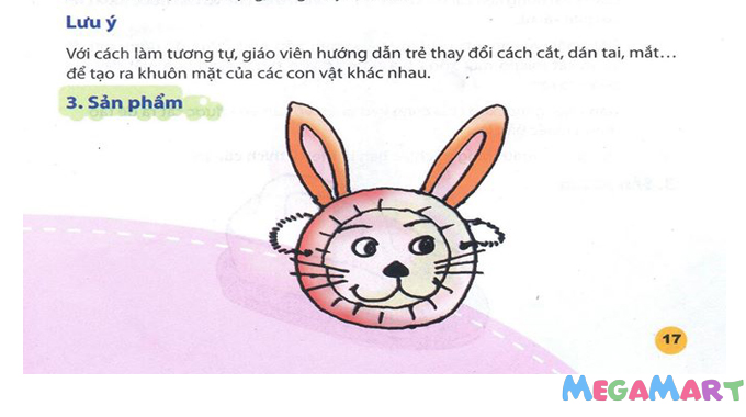 Chiếc mặt nạ con thỏ tự làm đảm bảo an toàn vệ sinh mà lại được các bé yêu thích