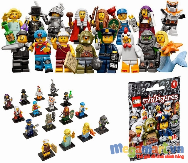 Lego Minifigures series 9 với 16 nhân vật