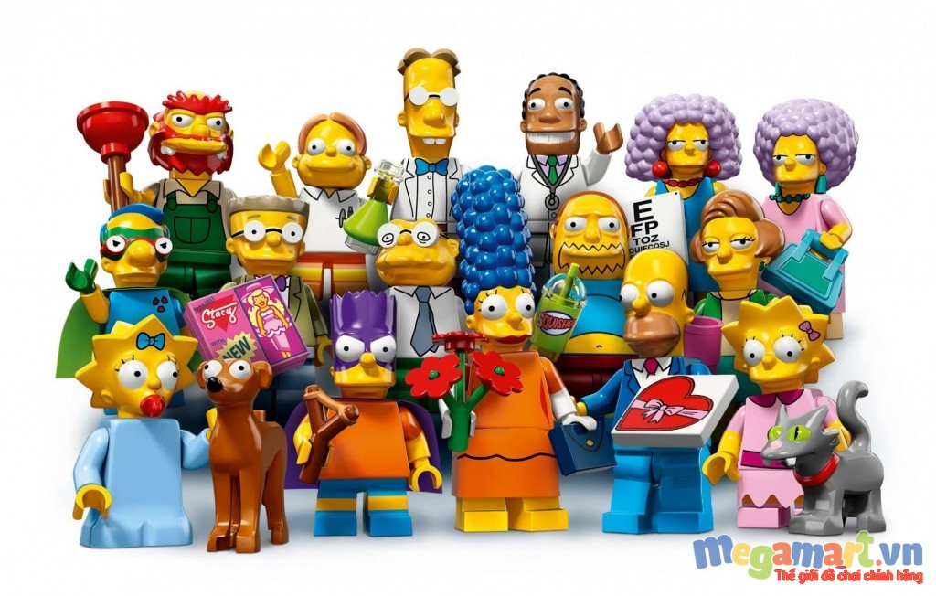 Gia đình nhân vật Lego Minifigures The Simpsons nổi tiếng