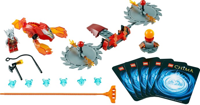 Toàn bộ chi tiết có trong mô hình Lego Chima 70149 - Thử Thách Lưỡi Cưa