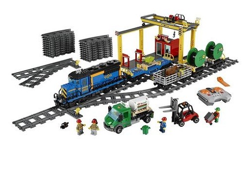 Các chi tiết trong bộ Lego City 60052 - Xe Lửa Vận Tải