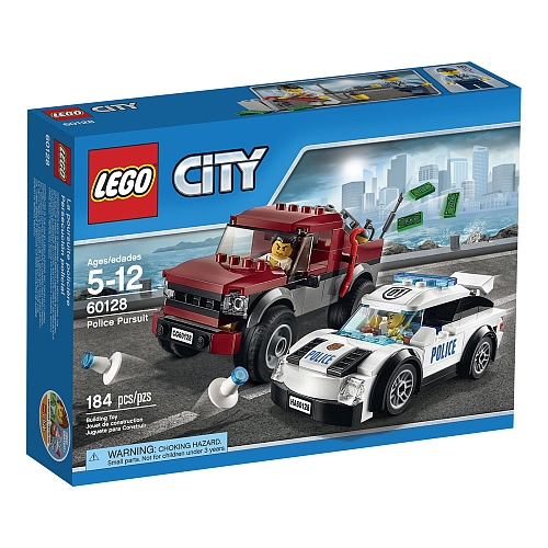 Hình ảnh vỏ hộp bộ đồ chơi Lego City 60128 - Cảnh sát truy đuổi